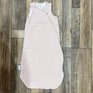BubblePanda Pink Bamboo Rayon Baby Sleep Bag Wearable Blanket 1.0 TOG Size M